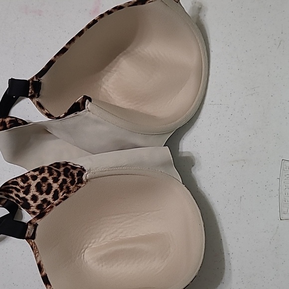 Soma leopard print bra Vanishing 360 Perfect Coverage Front Closure size 38DDD - Picture 4 of 5